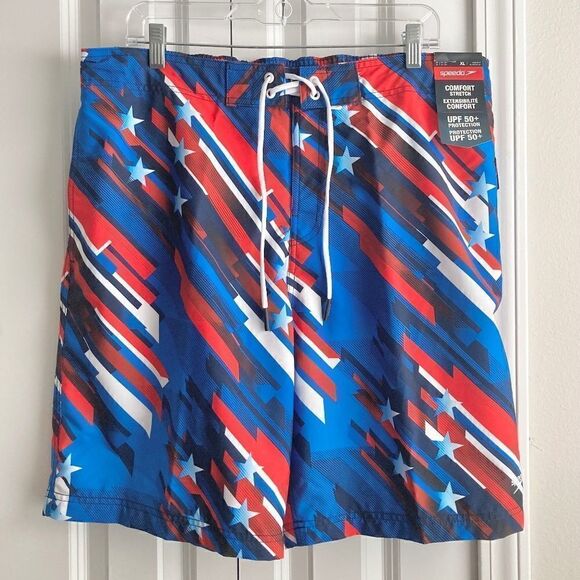 Speedo Men's Comfort Stretch Swim Trunks UPF 50+ NWT size XL